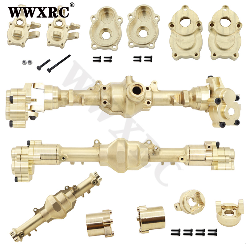 Heavy Equipment Vehicles - YIKONG ทองเหลือง Counterweight Heavy Duty ด้านหน้า/ด้านหลังเพลาสำหรับ1/10