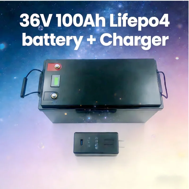 Heavy Equipment Bundle - ชุดแบตเตอรี่ลิเธียมไอออนฟอสเฟต 36V 100Ah พร้อมเครื่องชาร์จฟรี สำหรับอุปกรณ์งานหนัก