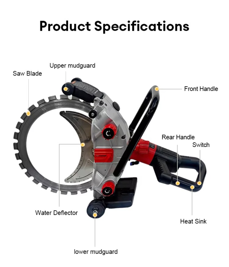 เครื่องตัดคอนกรีตไฟฟ้า 8800 วั - Electric Concrete Cutter บทวิจารณ์และราคา