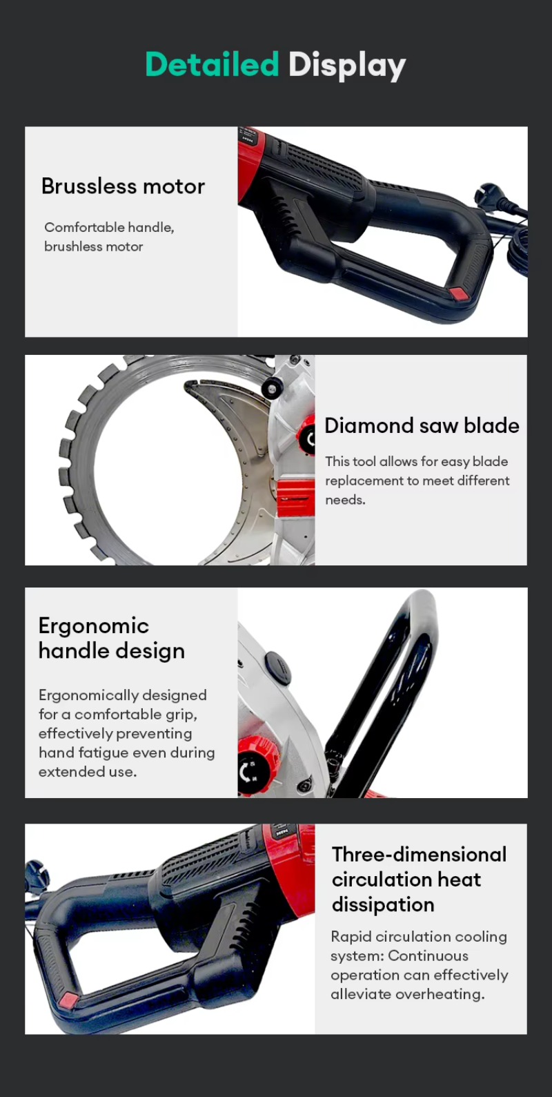 เครื่องตัดคอนกรีตไฟฟ้า 8800 วั - Electric Concrete Cutter บทวิจารณ์และราคา
